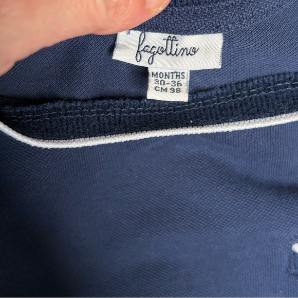 FAGOTTINO- Navy Blue Toddler T-Shirt - Boys 3T 🐣🌸 - Picture 2 of 4